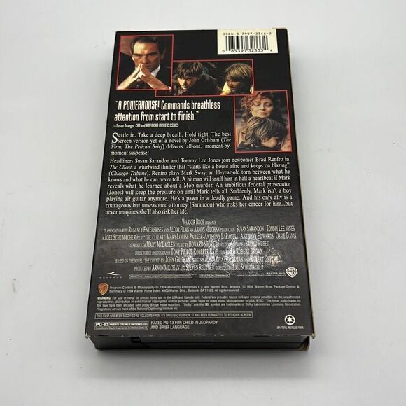 The Client (VHS, 1994) Tommy Lee Jones &‎ Susan Sarandon - Picture 2 of 3
